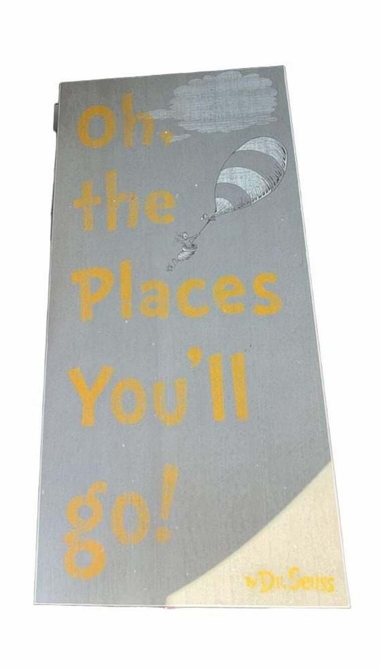 Dr. Seuss Oh, The Places You'll Go! Decorative Wooden Wall Sign